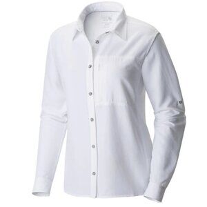 Mountain Hardwear Women's Canyon Long Sleeve - LARGE - WHITE - NWT